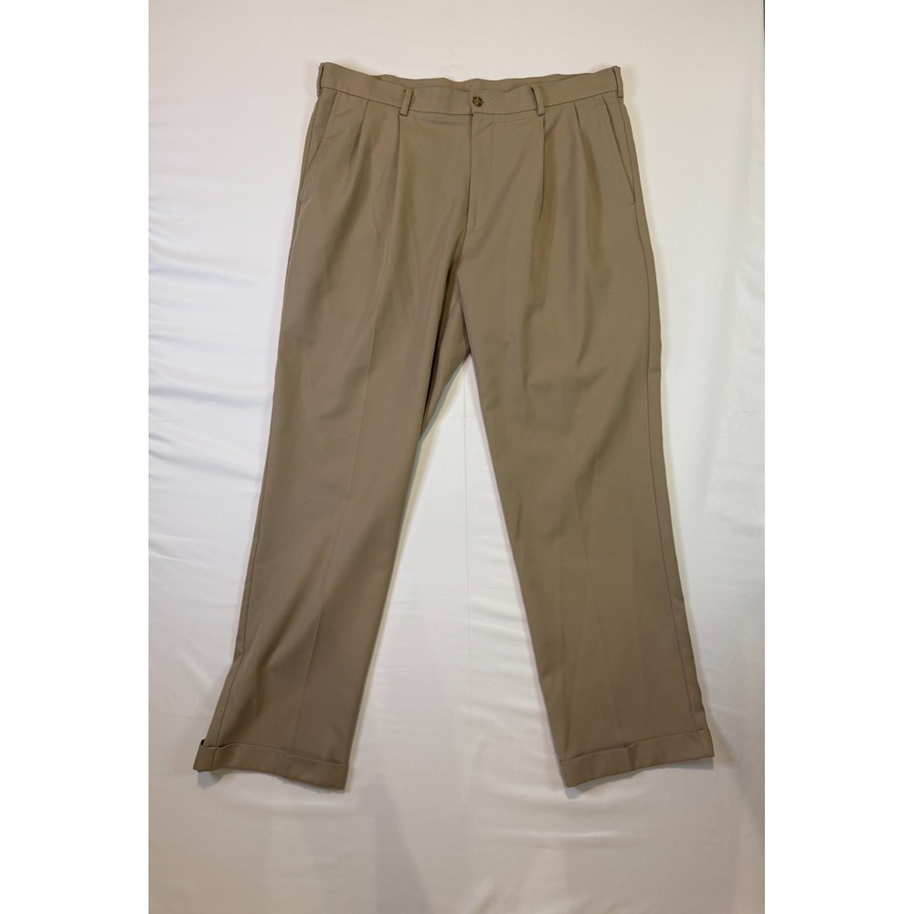 Golf Pro Tour Men's 38x32 Khaki Performance Stretch Pants Lightweight